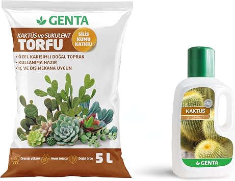 Genta Cactus Care Package - Cactus Soil - Cactus Food