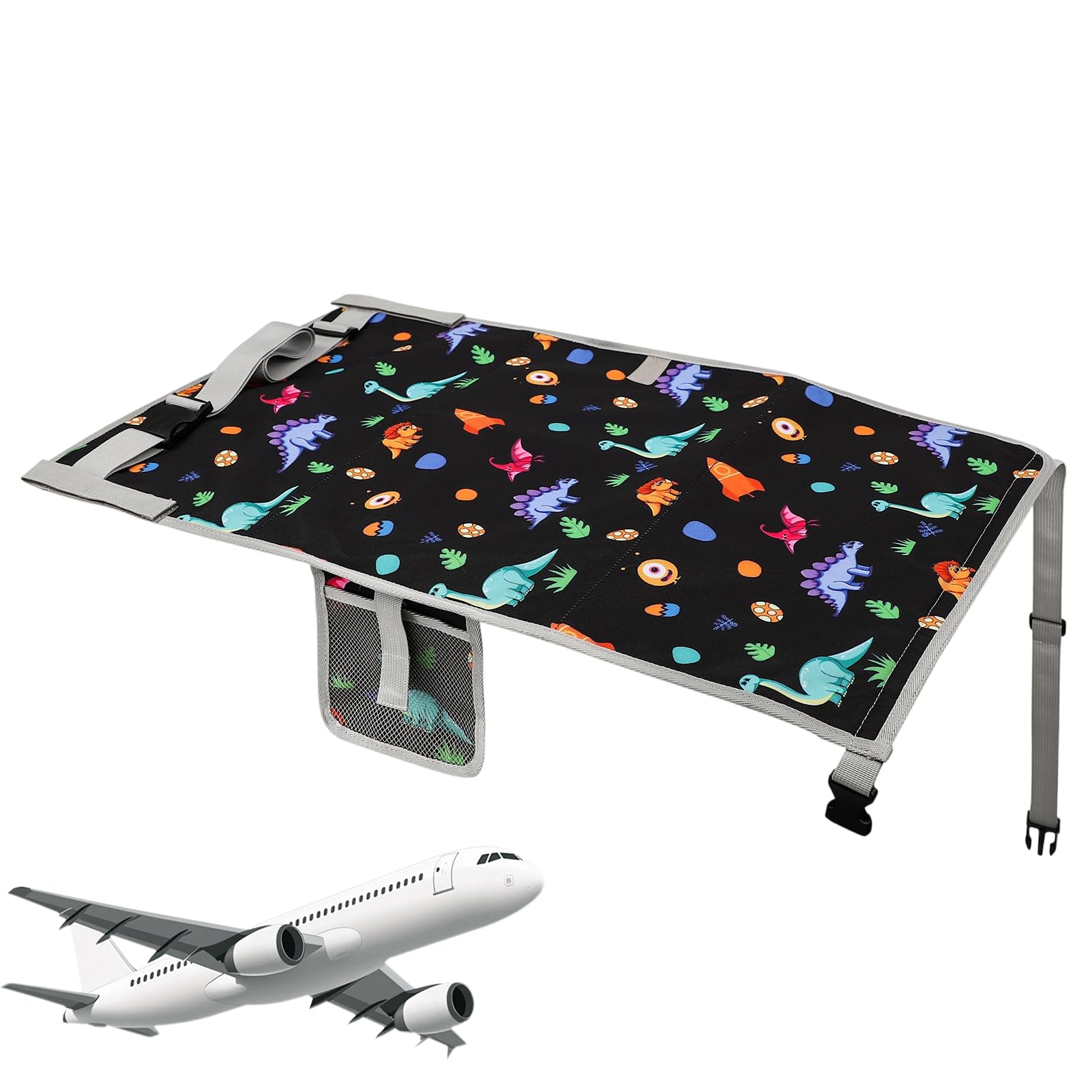 Protoence Baby Airplane Bed - Toddler Travel Bed Airplane Seat Extender for Kids - Waterproof Nursery Furniture Travel Must Have for Baby Outdoor Vacation Family Outing Trip