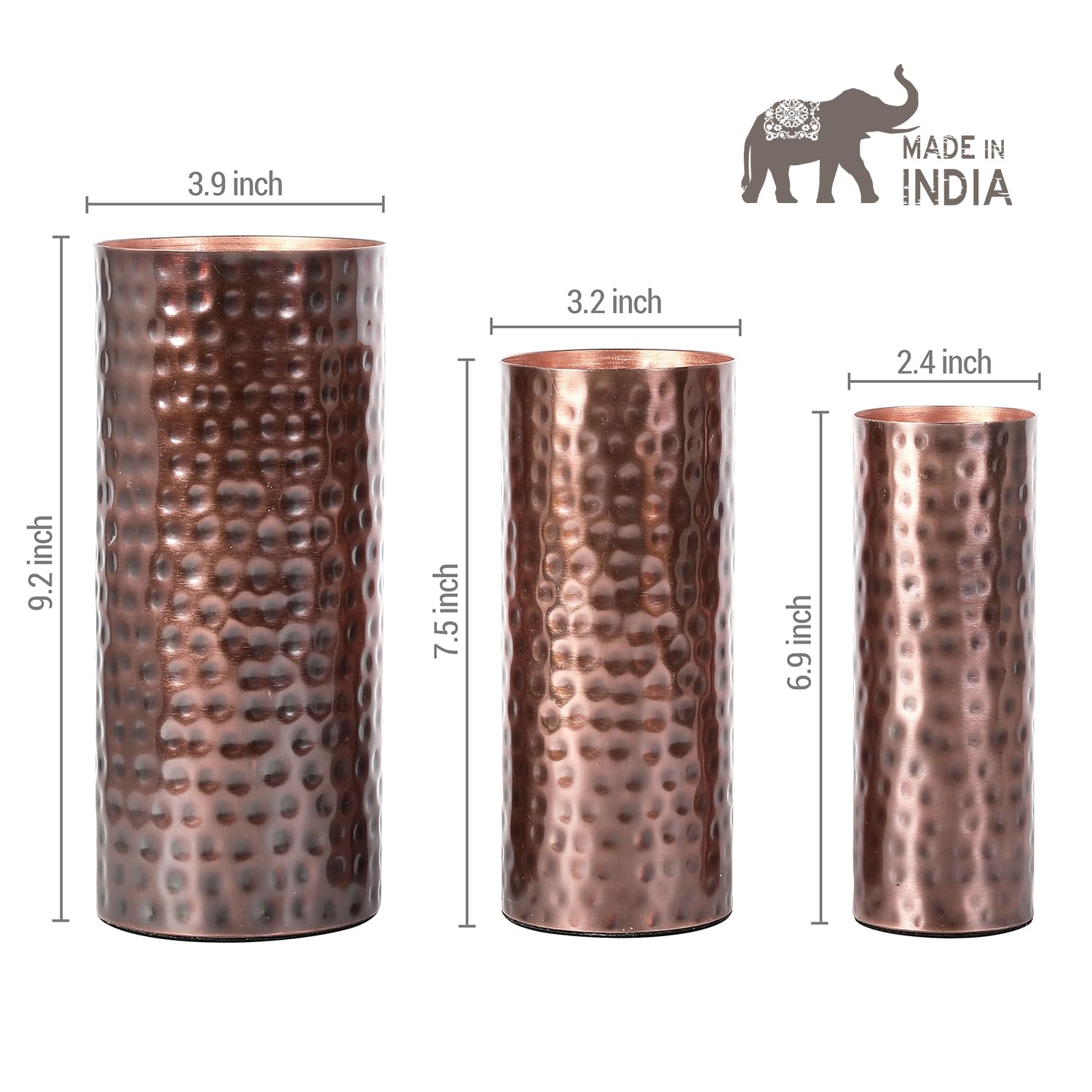 Amazon.com: MyGift Modern Vintage Copper Tone Metal Tall