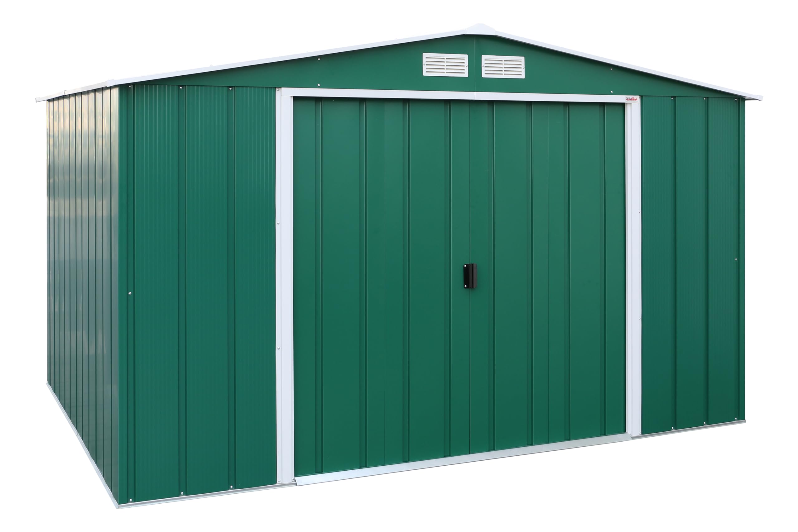 Duramax ECO 10 x 8 (7.80 m2) Metal Garden Storage Shed, Hot-Dipped Galvanized Metal Shed, Tool Storage Shed, Strong Reinforced Roof Structure, Maintenance-Free Metal Shed, Anthracite — view 33