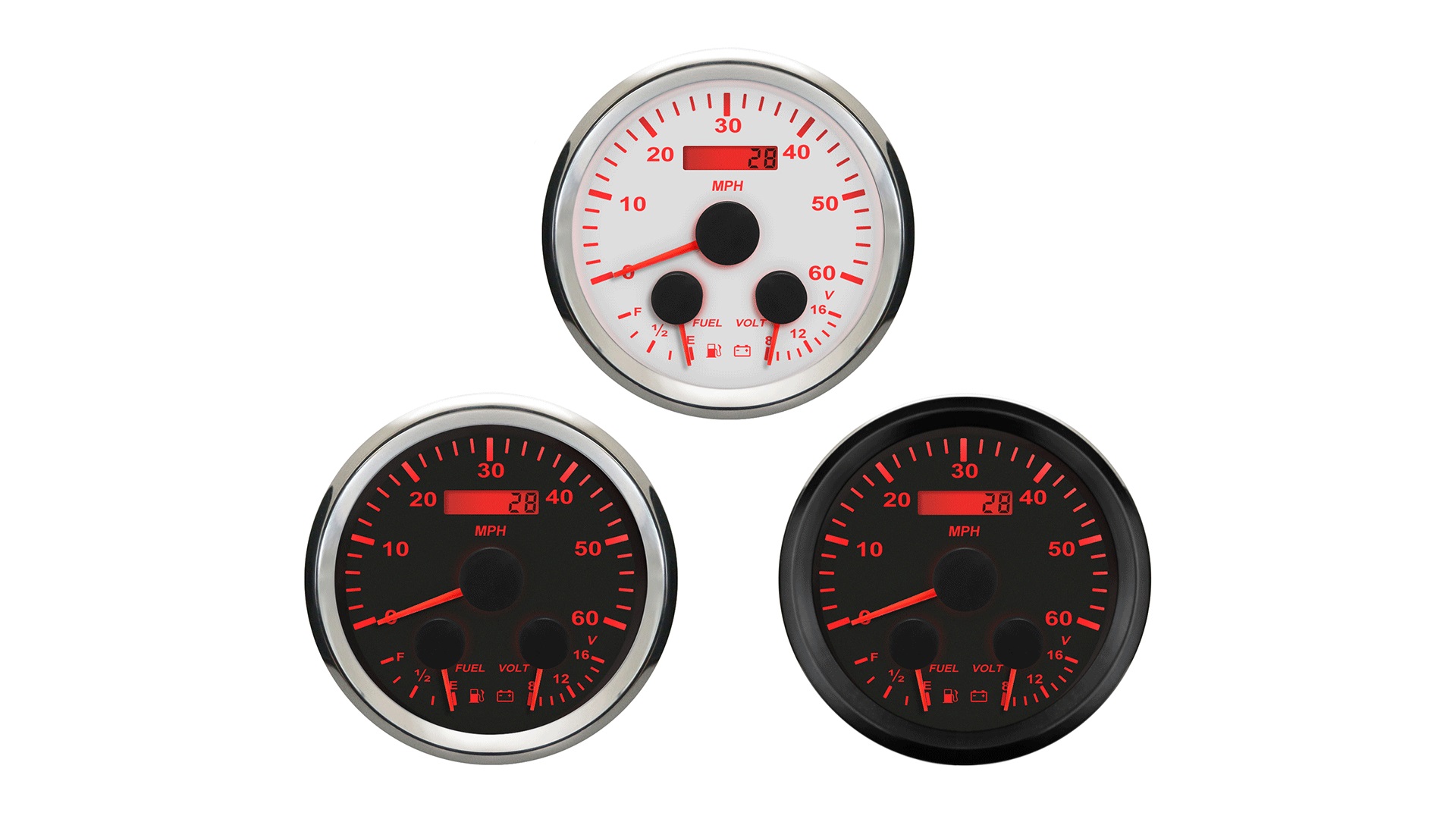 Tachimetro GPS ELING 52mm - Per Trattori, Barche, 0-60 MPH, Retroilluminazione 7 Colori, 12V/24V - Foto 5