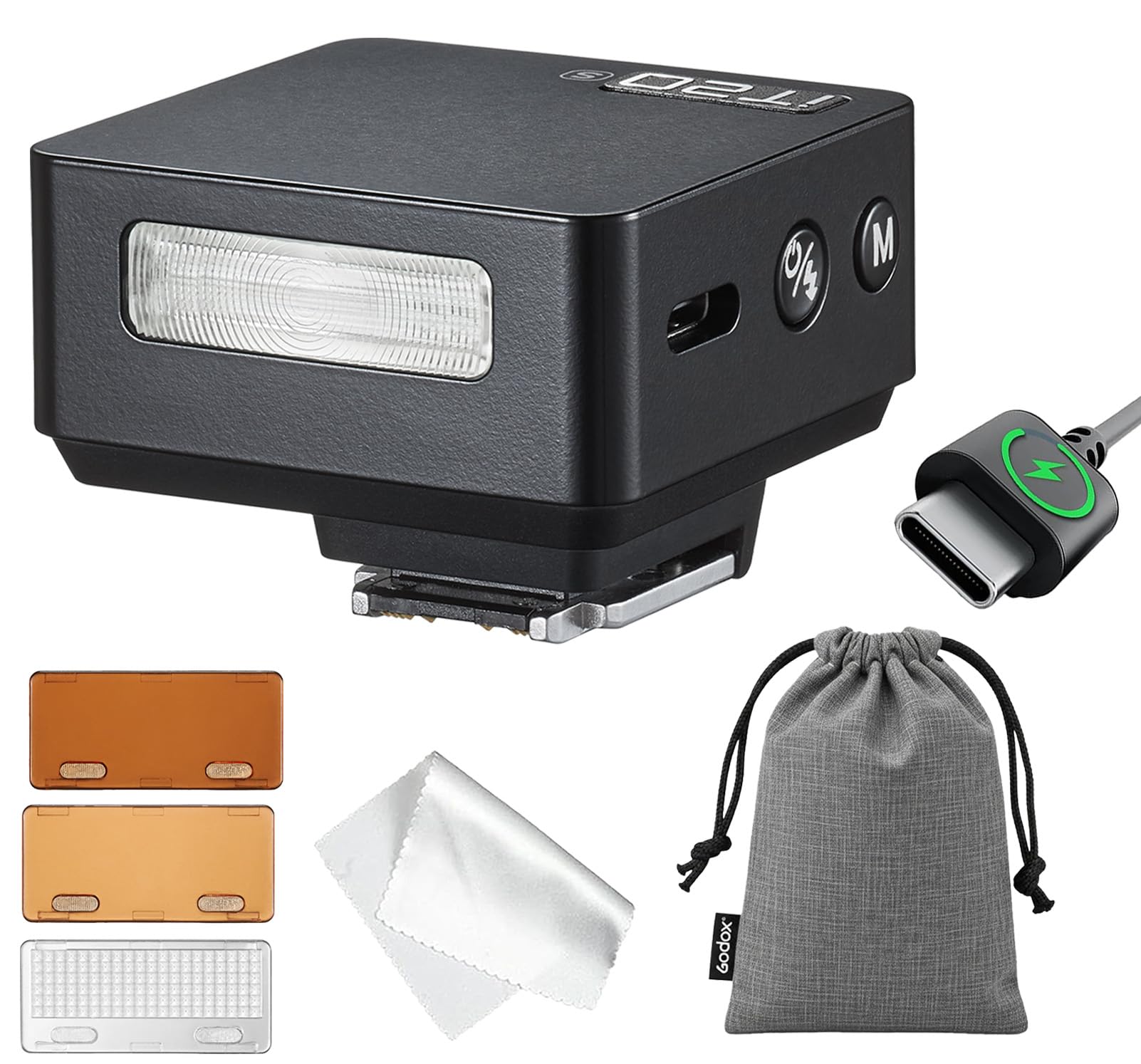 GODOX IT20 S Flash de Cámara, IT20S TTL Mini Flash, Compatible con Sony Alpha A9 III a7III a7CII a7IV a7C a7RV a7 a7SIII a6700 a6400 a6600 ZV-E10 II ZV1 a61000 (Negro)