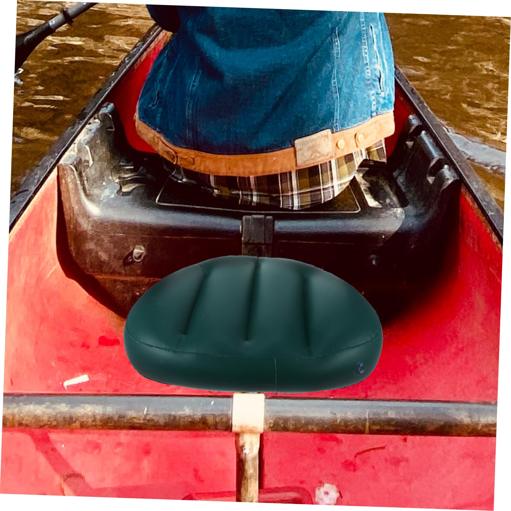 MUSISALY Inflatable Boat Seat Cushion Padded Kayak Pad Breathable PVC for Long Trips