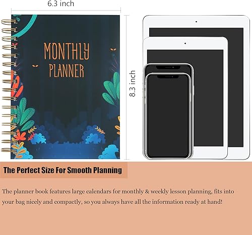 Miniatura 3 de DRYEUUR - Agenda semanal y mensual 2023 - Agenda semanal y mensual con diseño único de etiqueta 63 x 84 pulgadas agenda mensual sucinta para hacer