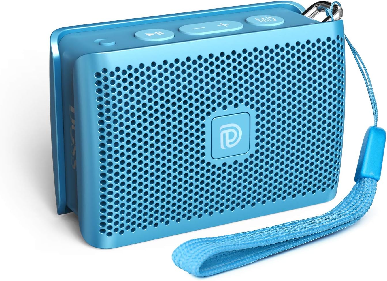 DOSS Genie Portable Bluetooth Speaker with Clean Sound, 33ft Bluetooth Range, Built-in Mic, Ultra-Portable Design, Wireless Speaker Compatible for Home, Outdoors, Travel - Blue