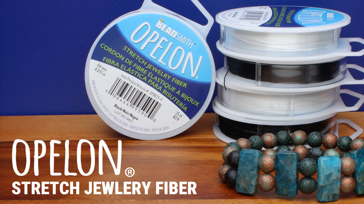 Amazon.com: The Beadsmith Opelon Stretch Cord – Elastic Beading