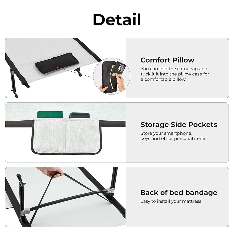 KingCamp 折りたたみコット 200cm KingCamp 折りたたみコット 200cm Amazon | KingCamp アウトドア