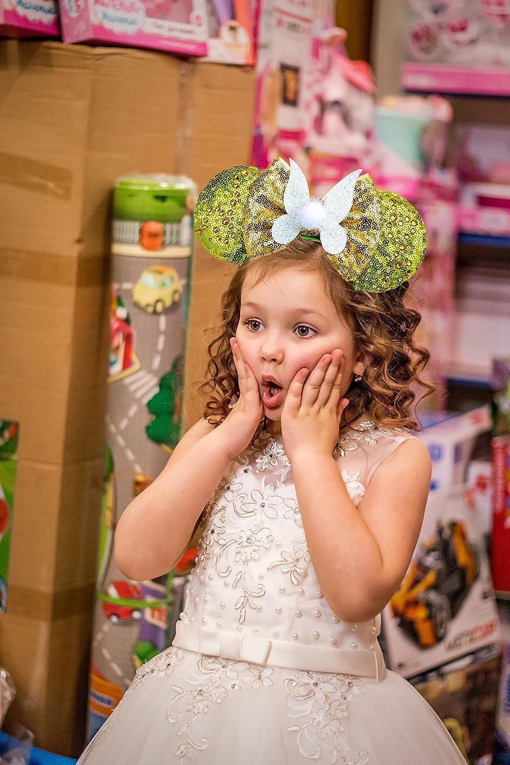 Fasce Da Principessa Con Orecchie Da Topo - 2 Pezzi, Con Fiocco - Per Feste E Halloween - Foto 6