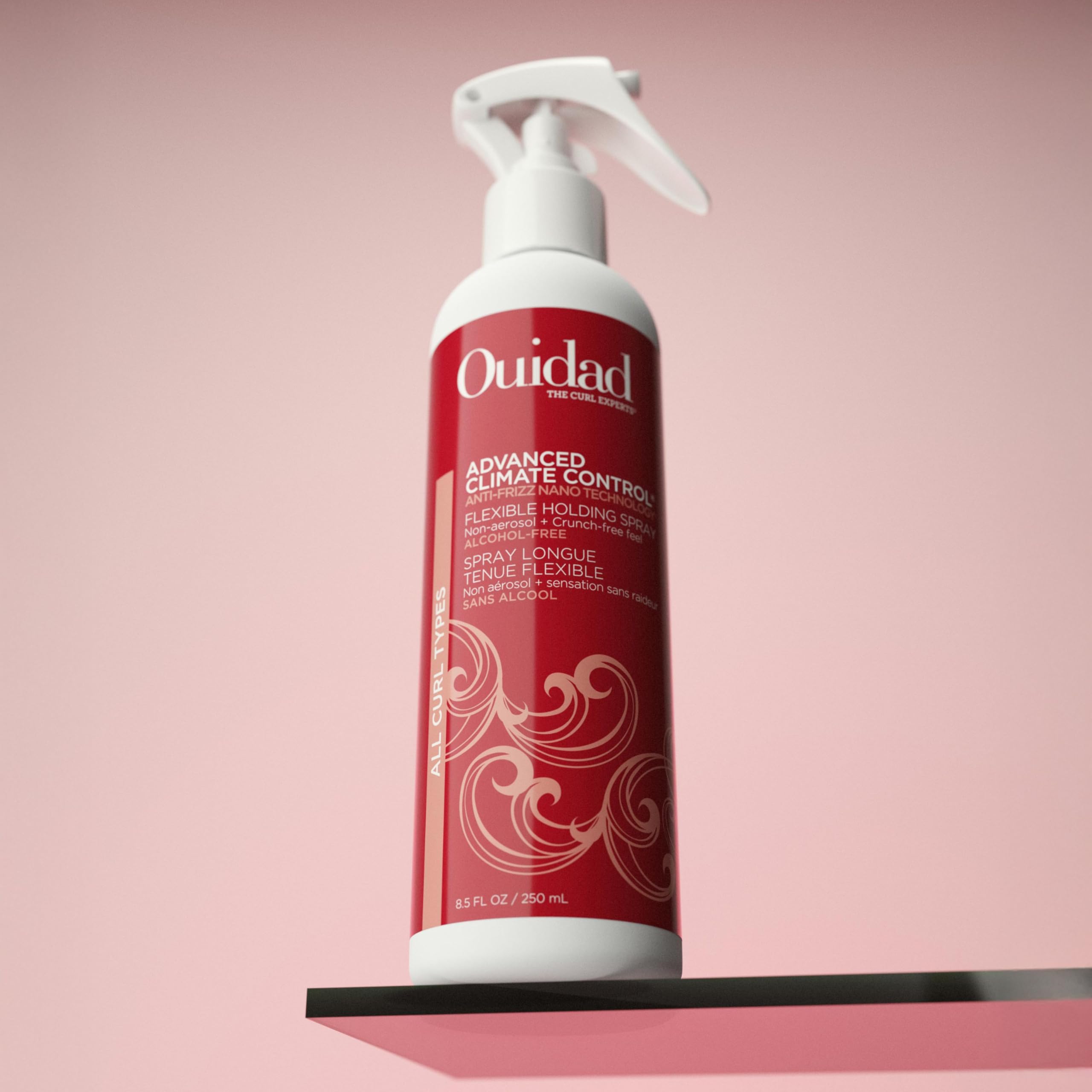 Ouidad Curl Refresh Bundle, Frizz Control Curl Defining Spray, 6 oz, Curly Hair Cream, 5.7 oz & Flexible Holding Spray, 8.5 oz, Lock in Moisture and Lock out Humidity, For All Curly Hair Types