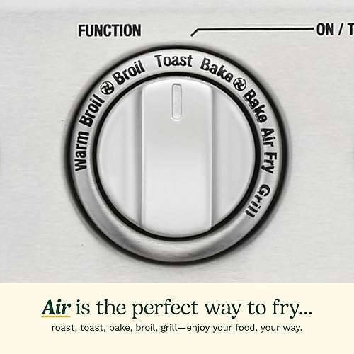 Miniatura 5 de Cuisinart Horno tostador con freidora de aire con parrilla, horno freidora de aire 8-1 de 1800 W con hornear, hornear por convección, parrilla,
