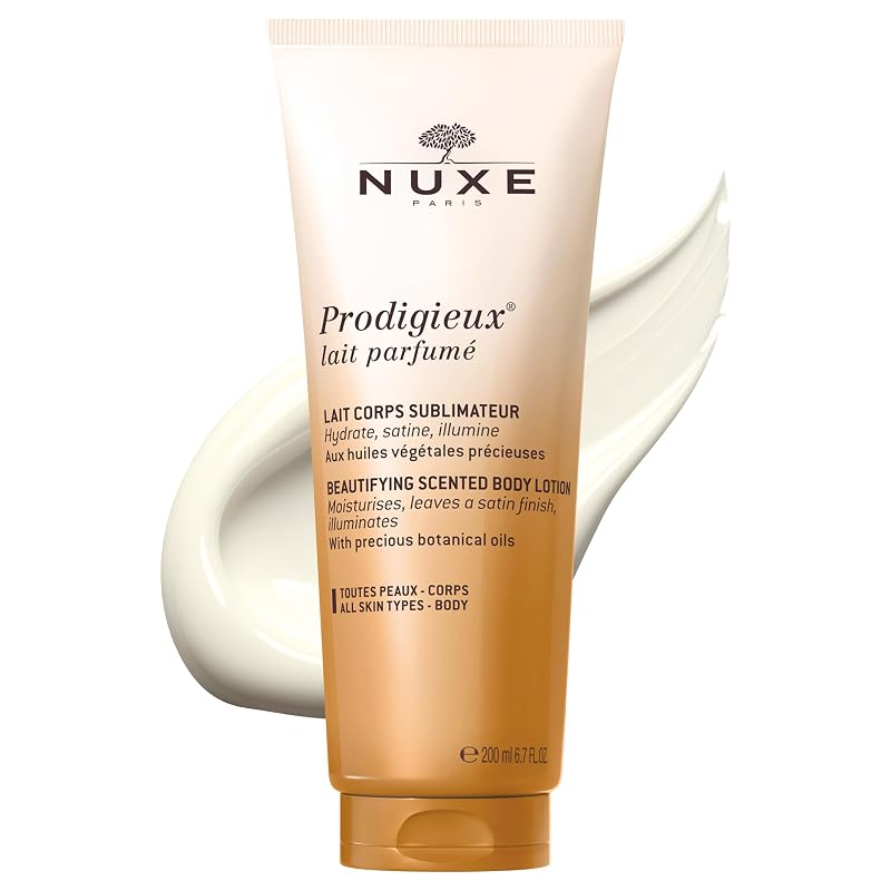 Loção corporal NUXE Huile Prodigieuse com acabamento acetinado, 200 mL