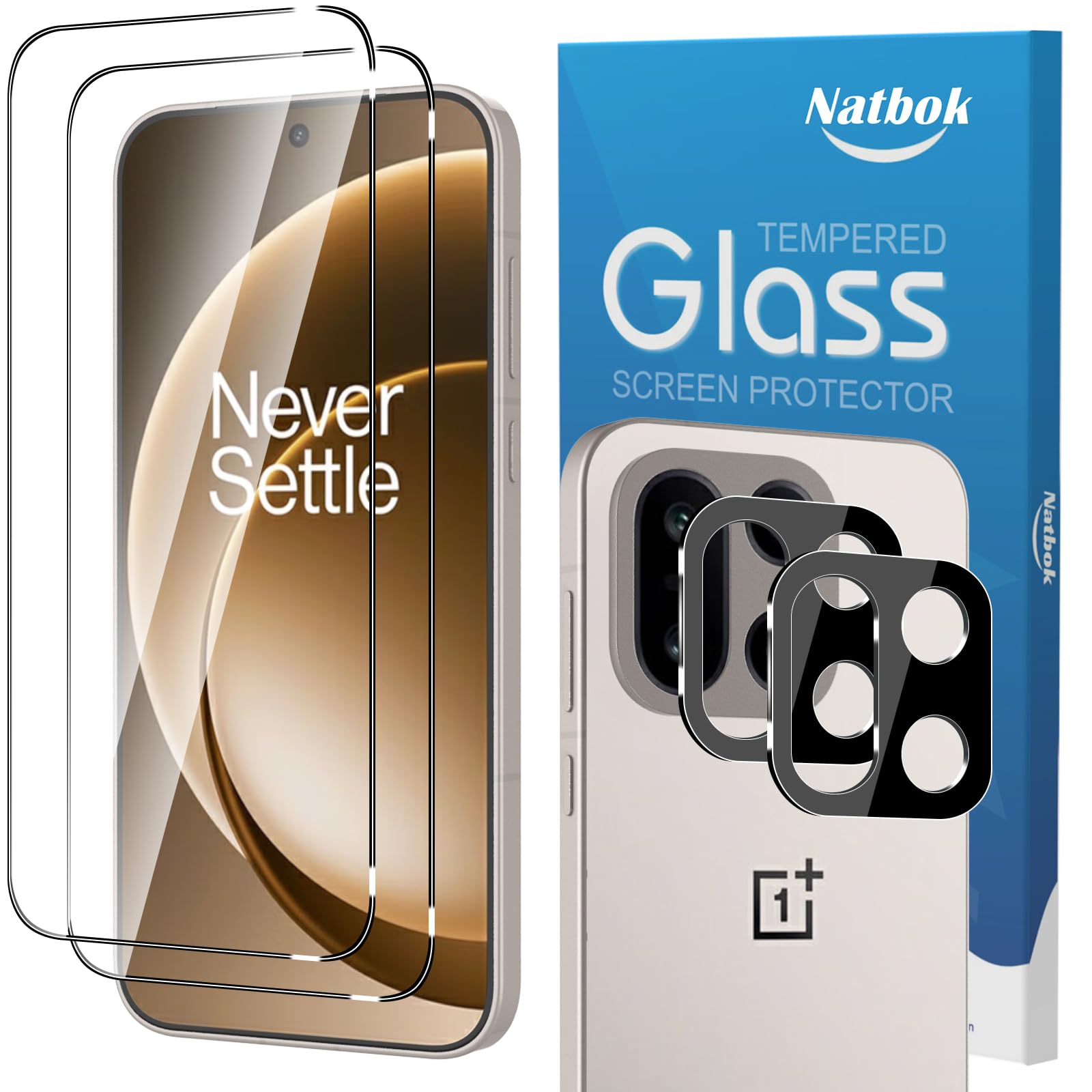 Amazon.com: Natbok 2+2 Pack for OnePlus 15 Screen Protector with