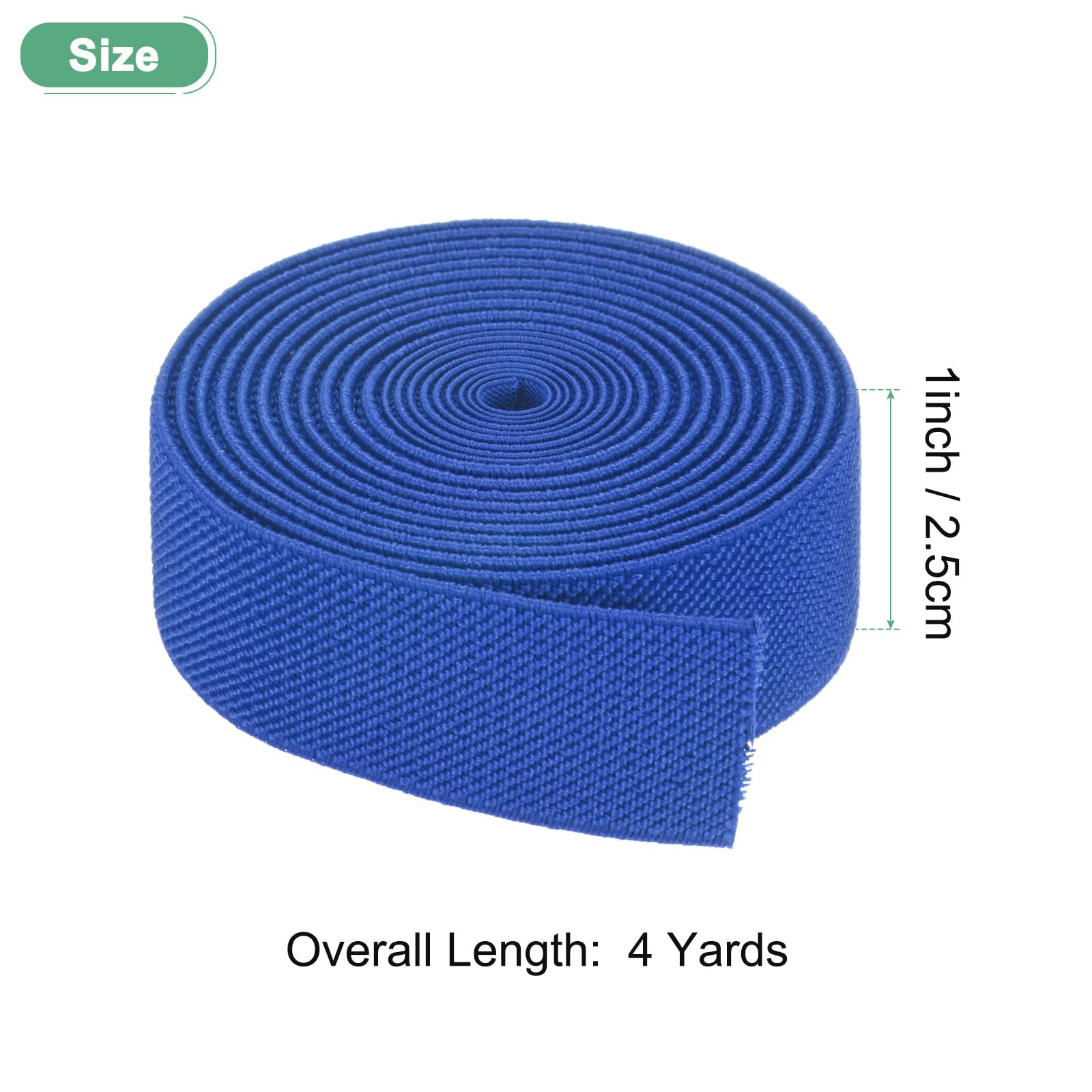 M METERXITY Elastic Bands for Sewing 1" 4 Yards Roll of High Elasticity Knit Elastic Spool - Image 3