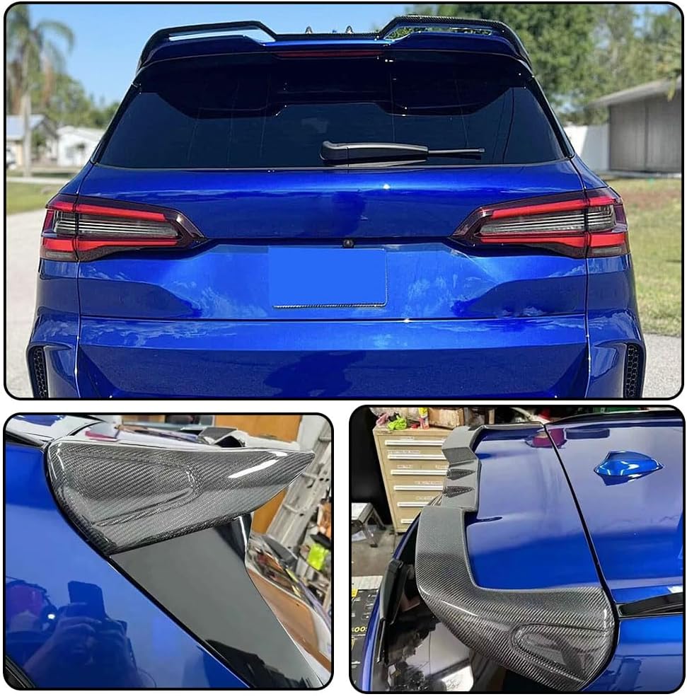 Real Carbon Fiber Rear Trunk Roof Spoiler Compatible with BMW X5M F95 SUV 2020-2024 Car Rear Boot Lid Highkick Spoiler Wing Lip Factory Outlet