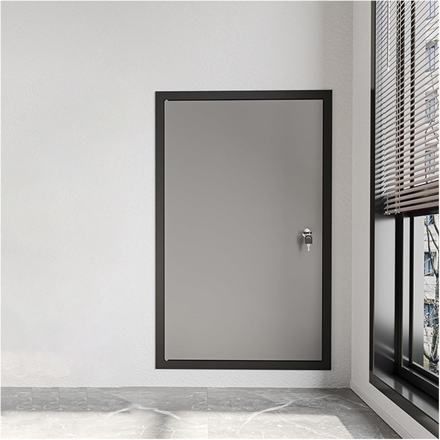 AVLSO Inspection Hatch Aluminum Wall/Ceiling Access Door with Keys & Sealed Design, Wall or Ceiling Mounted for Drywall, Plumbing, Electrical(24x26in/600x650mm)