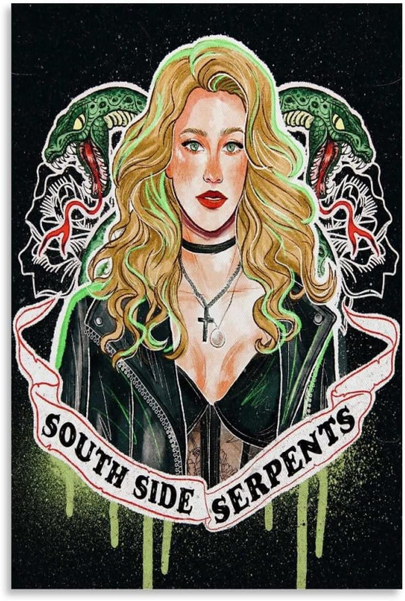 TV Show Poster Riverdale Serpientes Betty Cooper Poster Decorative Painting Canvas Wall Art Living Room Posters Bedroom Painting 20x30inch(50x75cm)