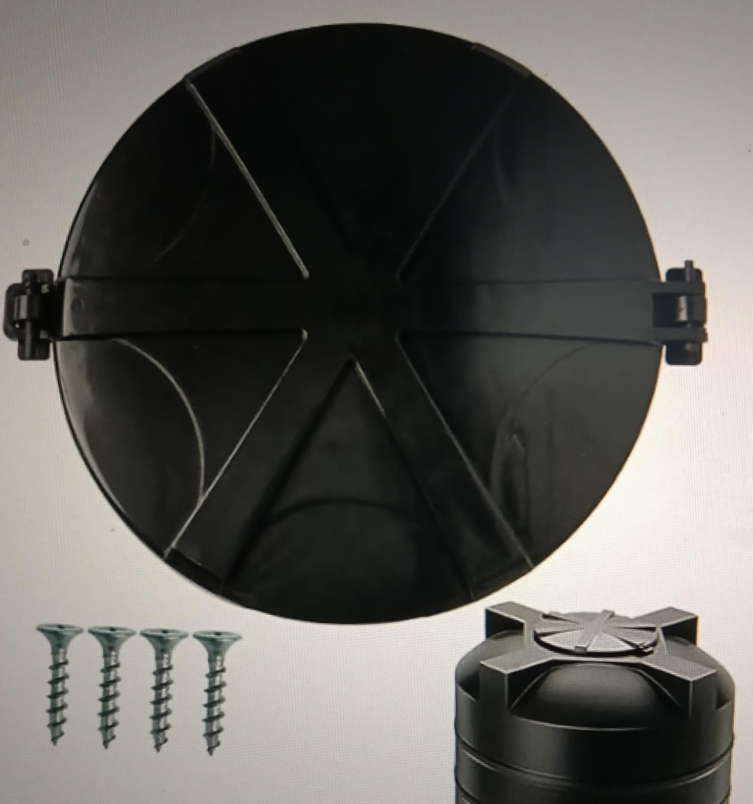Tank Cover | Pure Unbreakable | Hinge Type | Plastic 500 L - 2000 L Water | Plastic Round Tank | Closing Lid | Open Water Tank Cover Flush Tank Lid (Black)-image-15