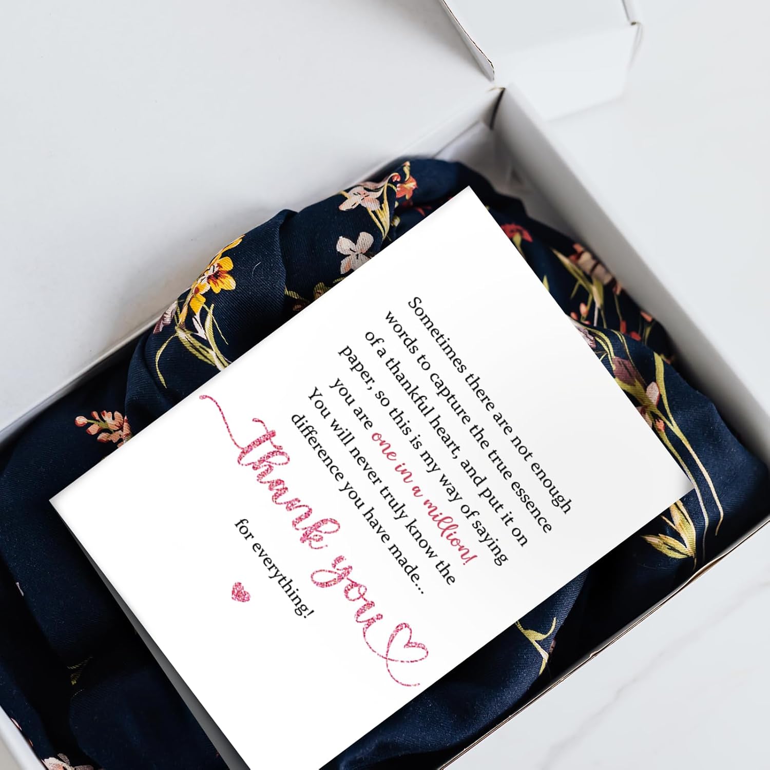 SuperShunhu Heartfelt Thank You Card for Him Her, Gratitude Gift for Teachers Mentors Doctors, Poem Appreciation Card for Bosses Coworkers, Thank You for Everything You Do - Image 5