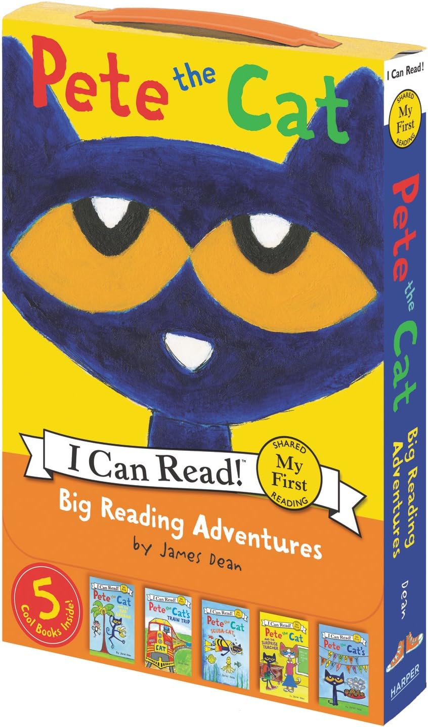 Pete the Cat: Big Reading Adventures: A Box of 5 Groovy Books (My First I Can Read)
