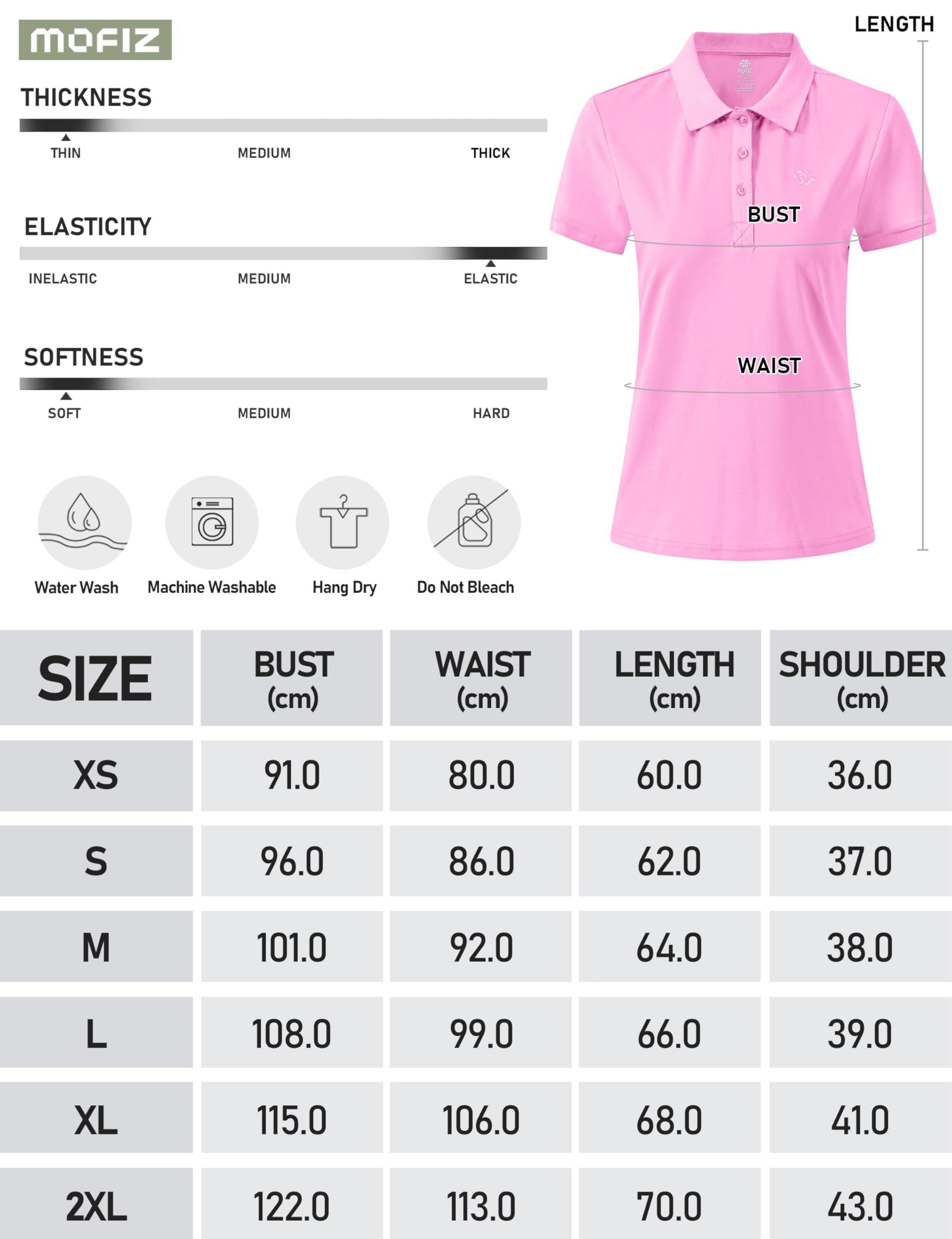 Polo Mujer Camiseta Mangas Cortas Verano Algodón Transpirable Trabajo Golf Tops