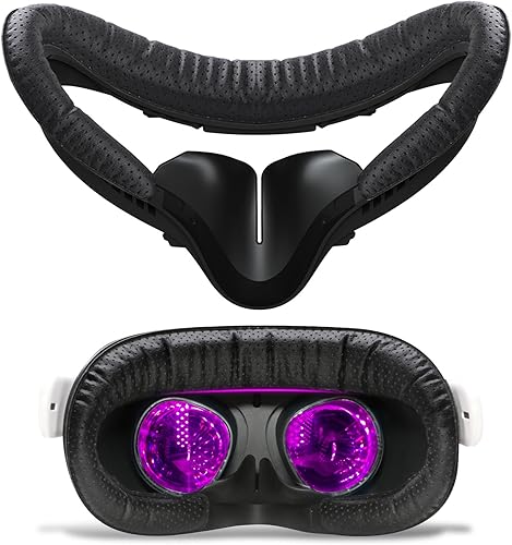 Interfaz facial de realidad virtual y almohadilla facial para Oculus Quest 2, reemplazo de cojín de cubierta facial VR compatible con Quest 2,