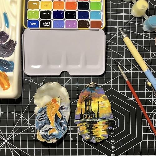 Miniatura 6 de 7 conchas de ostras grandes de 4 a 6 pulgadas naturales a granel para manualidades de bricolaje, cuidadosamente seleccionadas y limpias. Conchas de