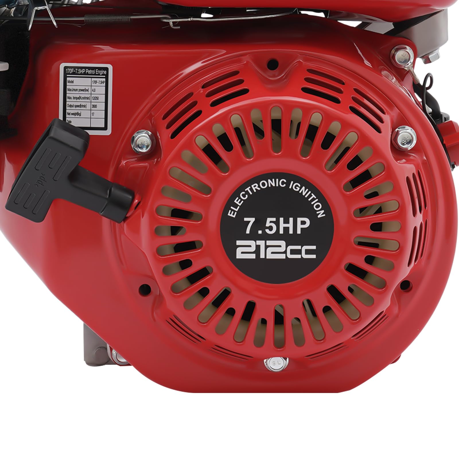 Moteur essence 212cc OHV moteur à gaz horizontal 4 Stroke pour Karts compresseurs - Auto