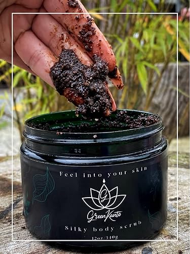 Exfoliante corporal de café colombiano con aceite de almendras orgánico Reduce la celulitis, hidrata y rejuvenece la piel