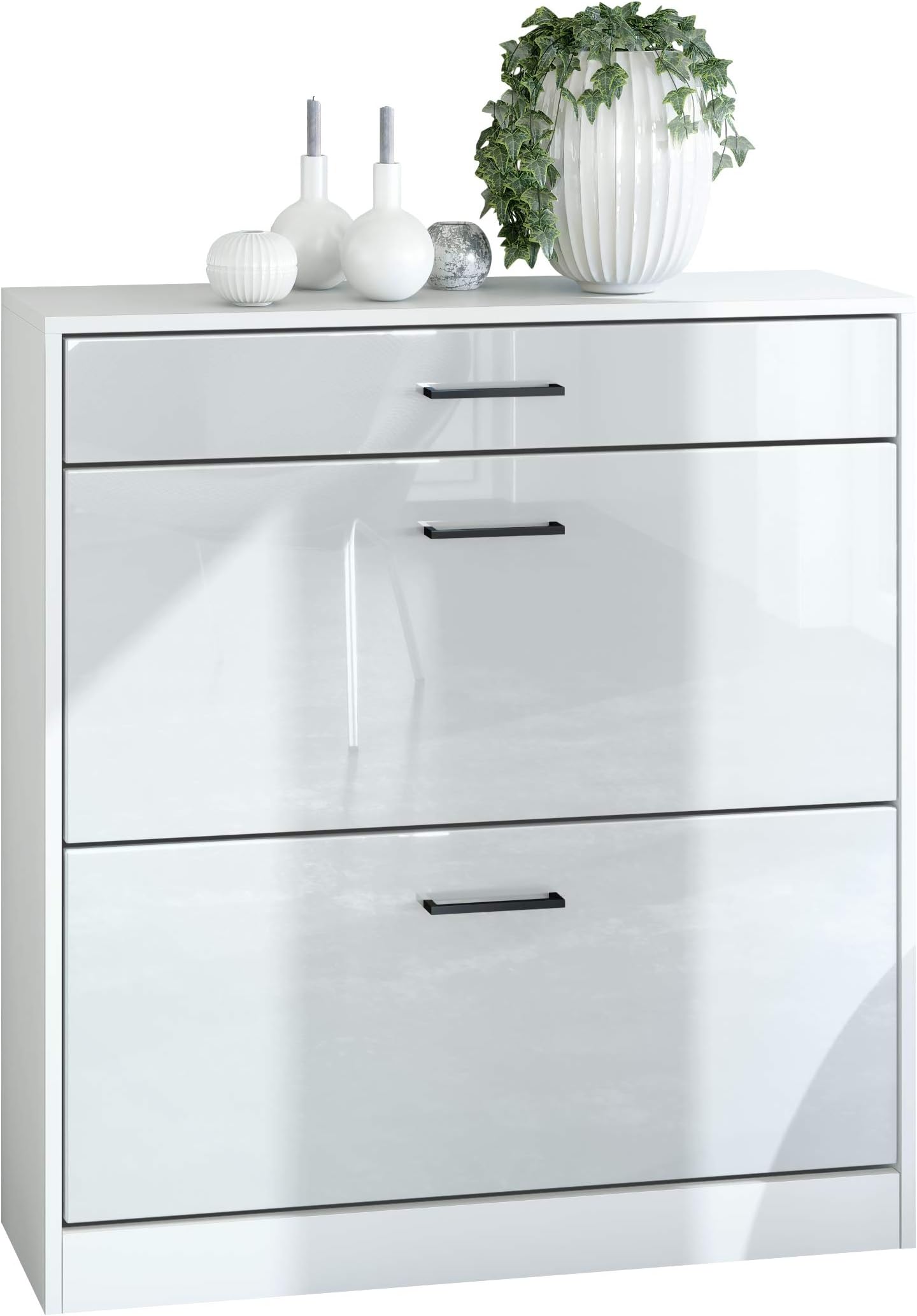 Vladon Waschtisch Unterschrank Aloha V2 - Made In Germany, 96cm Breite - Mit Waschbecken & Armatur