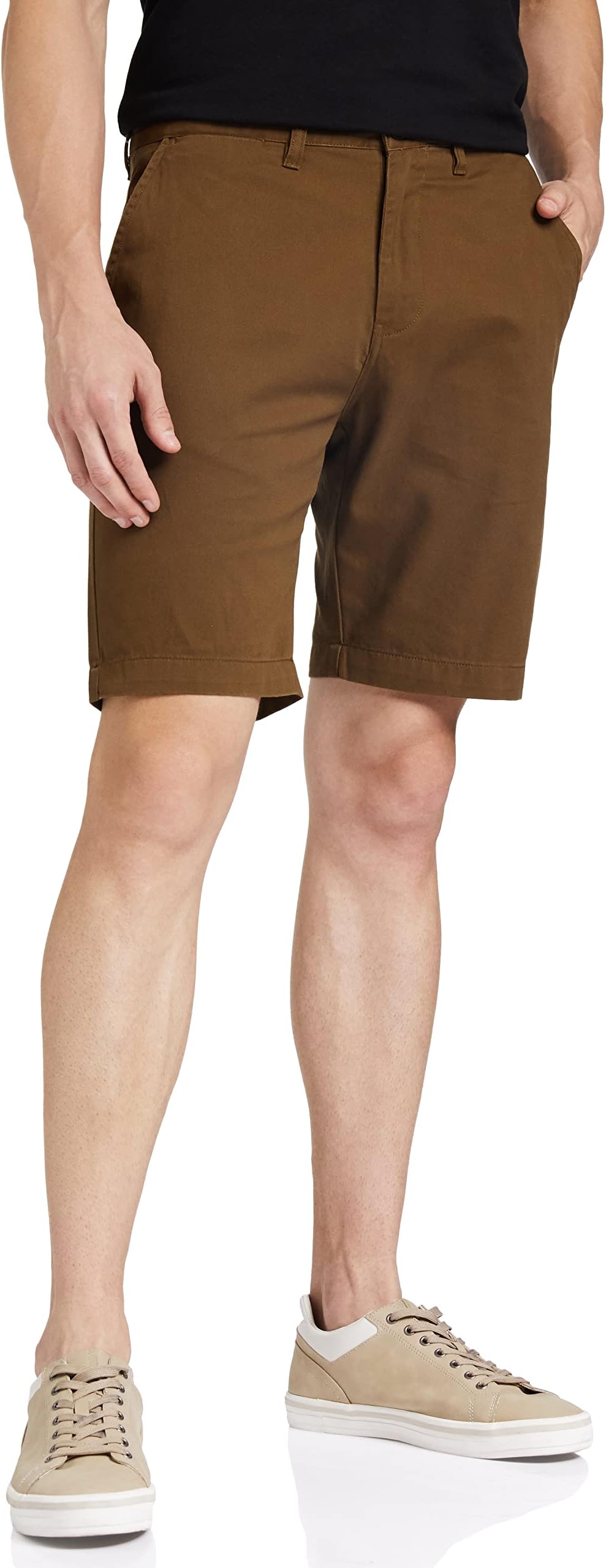 Men's Cotton Regular Fit Chino Shorts |Slant Pockets