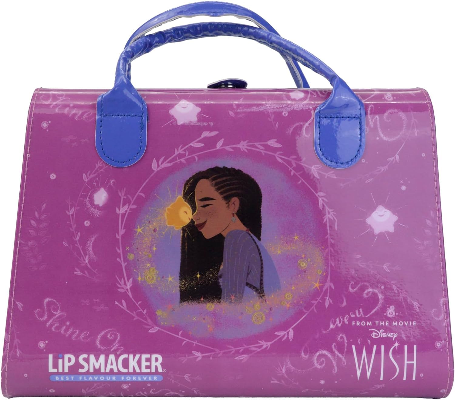 Lip Smacker Wish Weekender Makeup Case, Disney Wish-Inspired All-In-One Tote Bag Including Make-Up And Accessories For Face, Lips, Eyes And Hair, Disney Princess