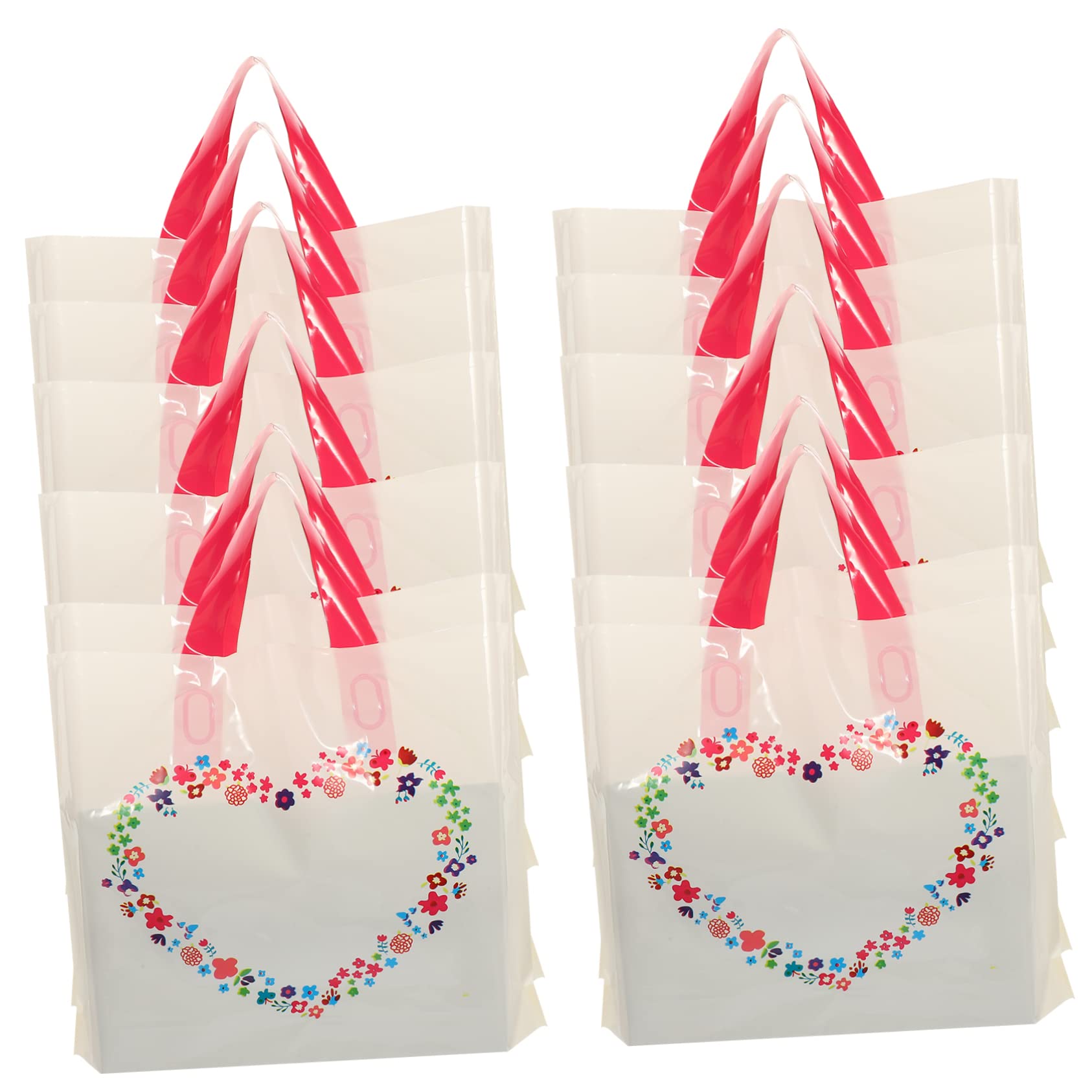 Sacs sacs épaissis avec poignées MAGICLULU, 50 pièces de sacs shopping colorés pour fête