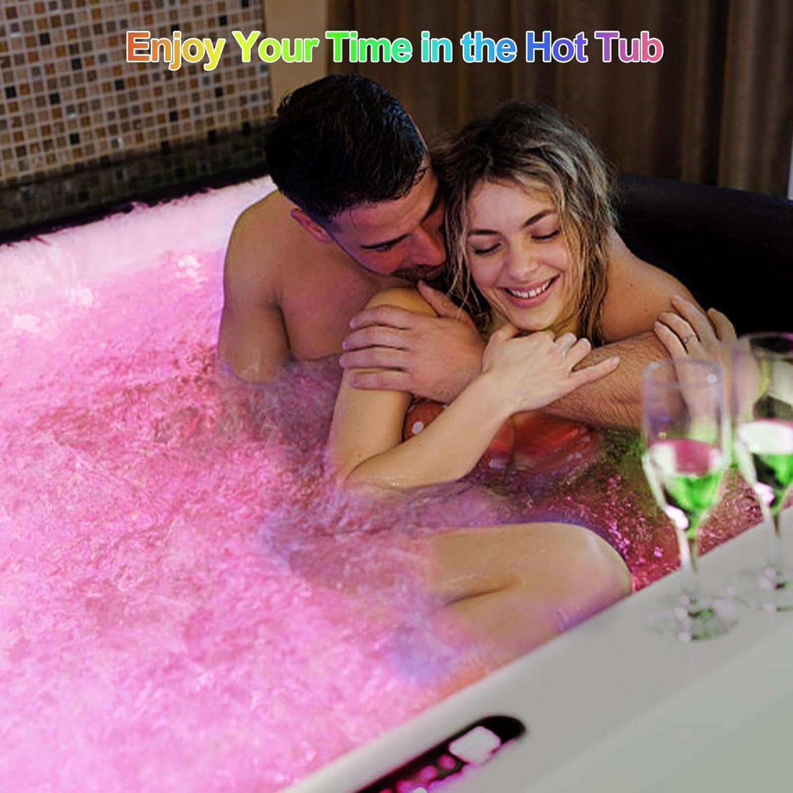 Luces flotantes para piscina, 16 colores, impermeables, recargables, con