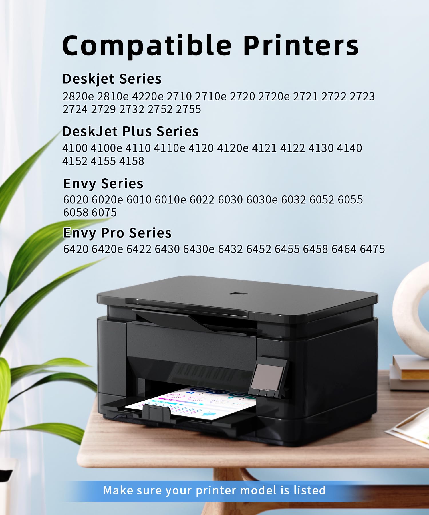 Lot de 2 cartouches d'encre 305XL compatibles avec HP 305 Noir Compatible avec HP305 Couleur pour imprimante HP Envy 6020e 6420e 6032e Deskjet 2820e 4220e 2720e 2700 4120e 2720 2800e