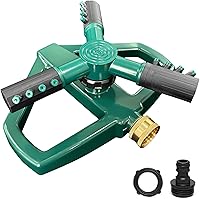 Vista 1 de Aspersor para patio, rociador giratorio de jardín para cobertura de área grande, rociadores de césped y patio