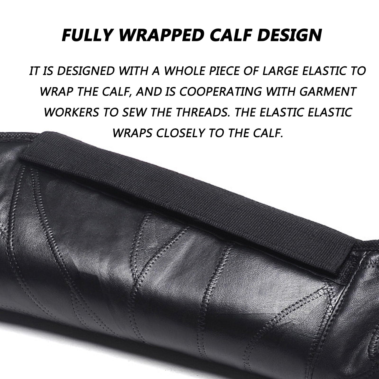 Genouillères de Moto Hiver, Protège Genoux de Moto Preuve de l'eau Coupe-Vent Cuir Véritable + Peluche épaisse Sangle de Serrage à élargissement Réglable 1 Paire 73 cm/65 cm Female