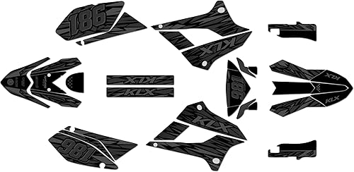 Kit de gráficos para Kawasaki KLX250 2008-2020 y KLX300SM 2021-2023 Twitch Series Smoke 9 mil - Easy Go - Adhesivo para motocicleta Dirt Pit Bike,