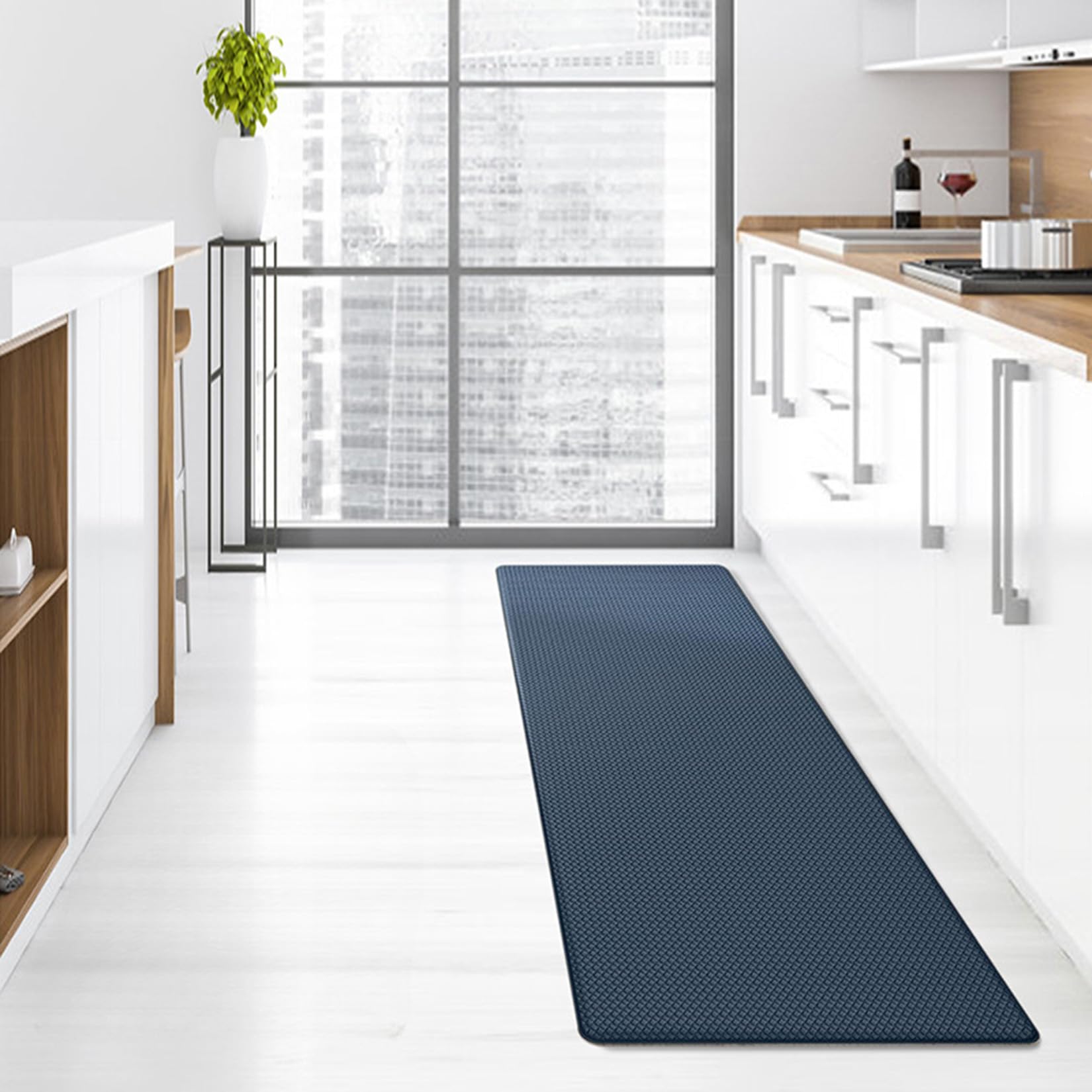 Tapis de sol de cuisine anti-fatigue lavable pour bureau et maison