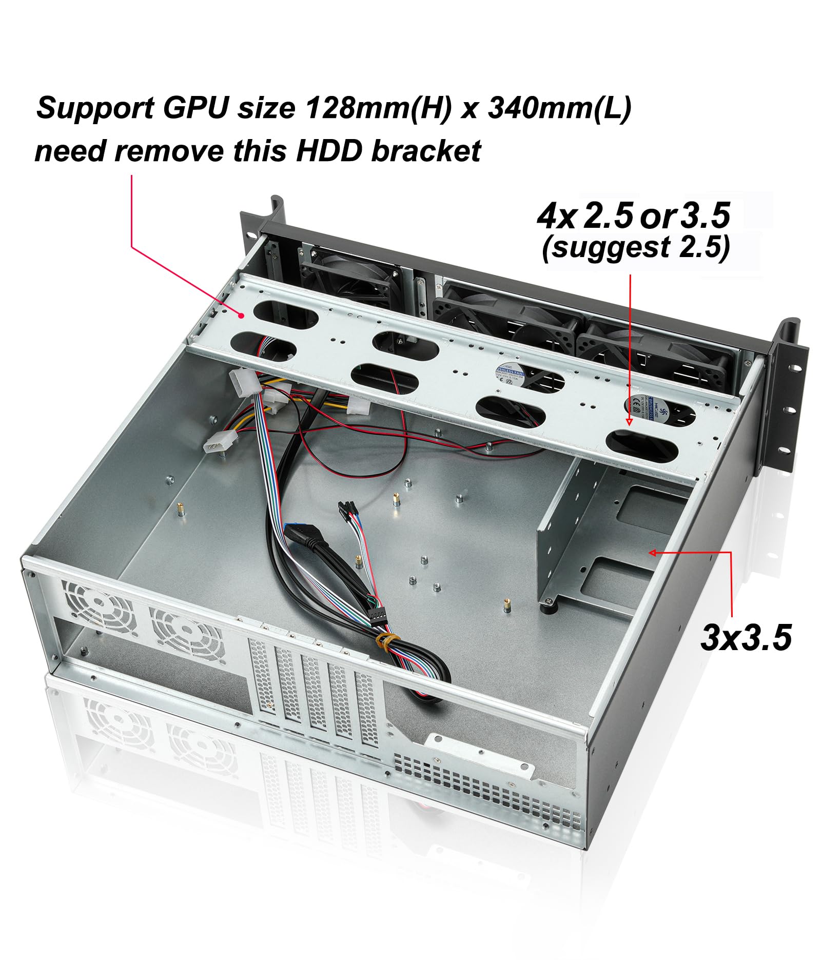 Amazon.co.jp: RackChoice Micro ATX/Mini-ITX 3U ラックマウント