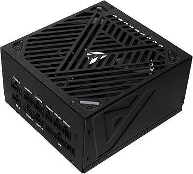 Apevia ATX-SL1000W Soul 1000W Fully Modular Power Supply ATX 3.0 & 3.1 Compatible, PCIe 5.1 12V-2x6 Connector, ATX Active PFC, DC to DC Converter Design, 140mm Silent Fan, RoHS Compliance