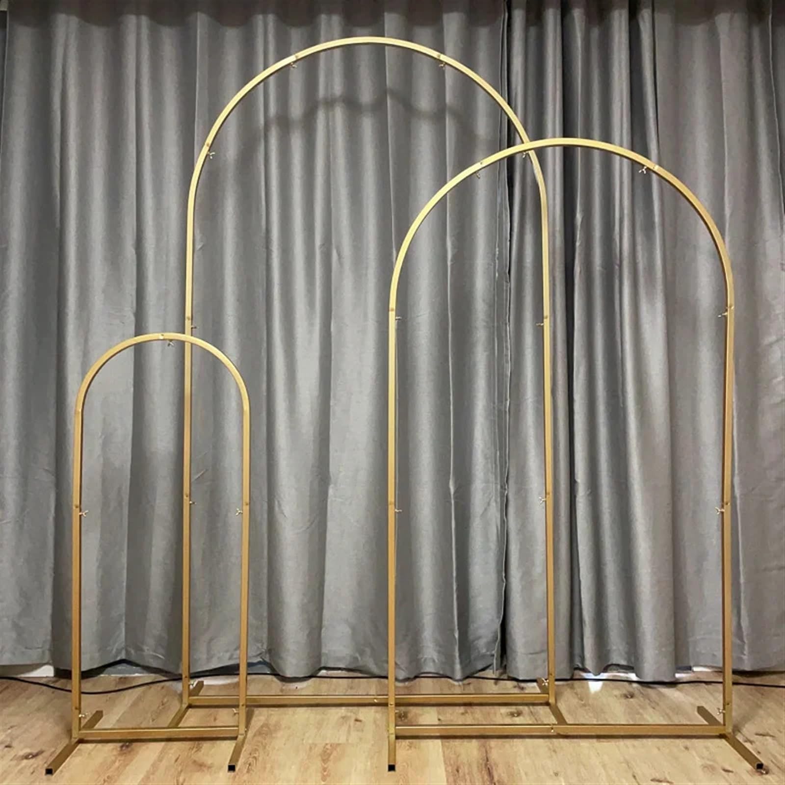 Stojak na tło z łukiem ślubnym, podpórka balonowa do dekoracji ślubnej i fotobudki - łatwy w montażu (65 x 150 cm)