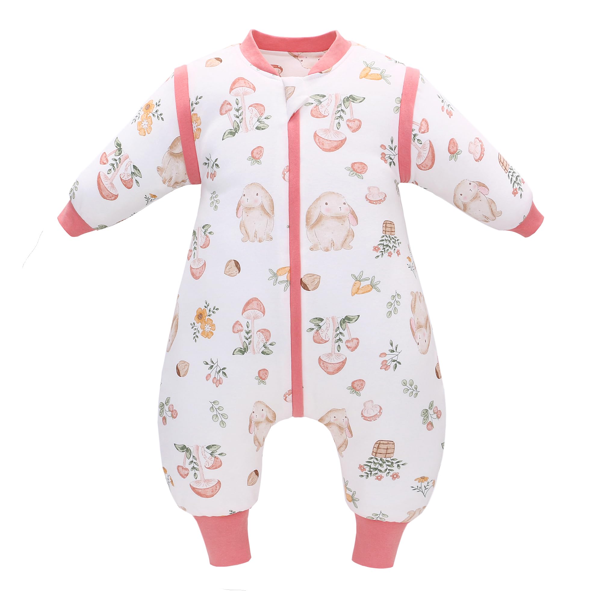 Sacco Nanna Invernale 2.5 Tog Con Maniche E Piedini Staccabili | Cotone 100% Per Bambini | Ideale 16-20°C - Foto 2