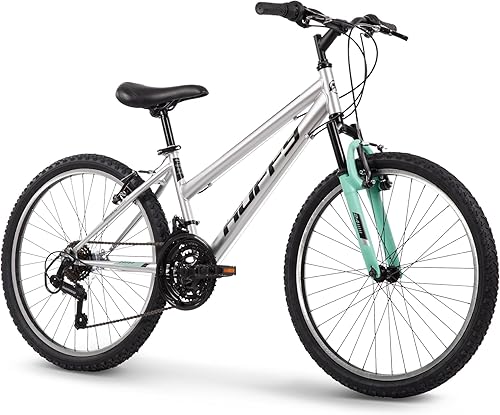Miniatura 1 de Huffy Stone Mountain Bicicleta de montaña rígida para niños, niñas, hombres y mujeres, tamaños de 202426 pulgadas, cambio Shimano Twist de 6 o 21