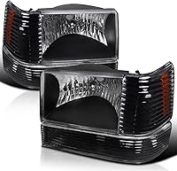 Vista 1 de Spec-D Tuning 2LBCLH-GKEE93JM-RS Negro Faro (Combo: 93 – 98 Grand Cherokee con luces de esquina y luces de defensa)