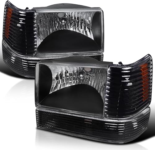 Spec-D Tuning 2LBCLH-GKEE93JM-RS Negro Faro (Combo 93  98 Grand Cherokee con luces de esquina y luces de defensa)