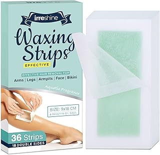 Wax Strips, wax strips for hair removal, Body Wax Strips, hair removal 36 Counts Large Size for Face Legs Underarms Brazilian Bikini Women, 7.1 * 3.5 Inches, Wax Hair Removal Strips with Natural Formula