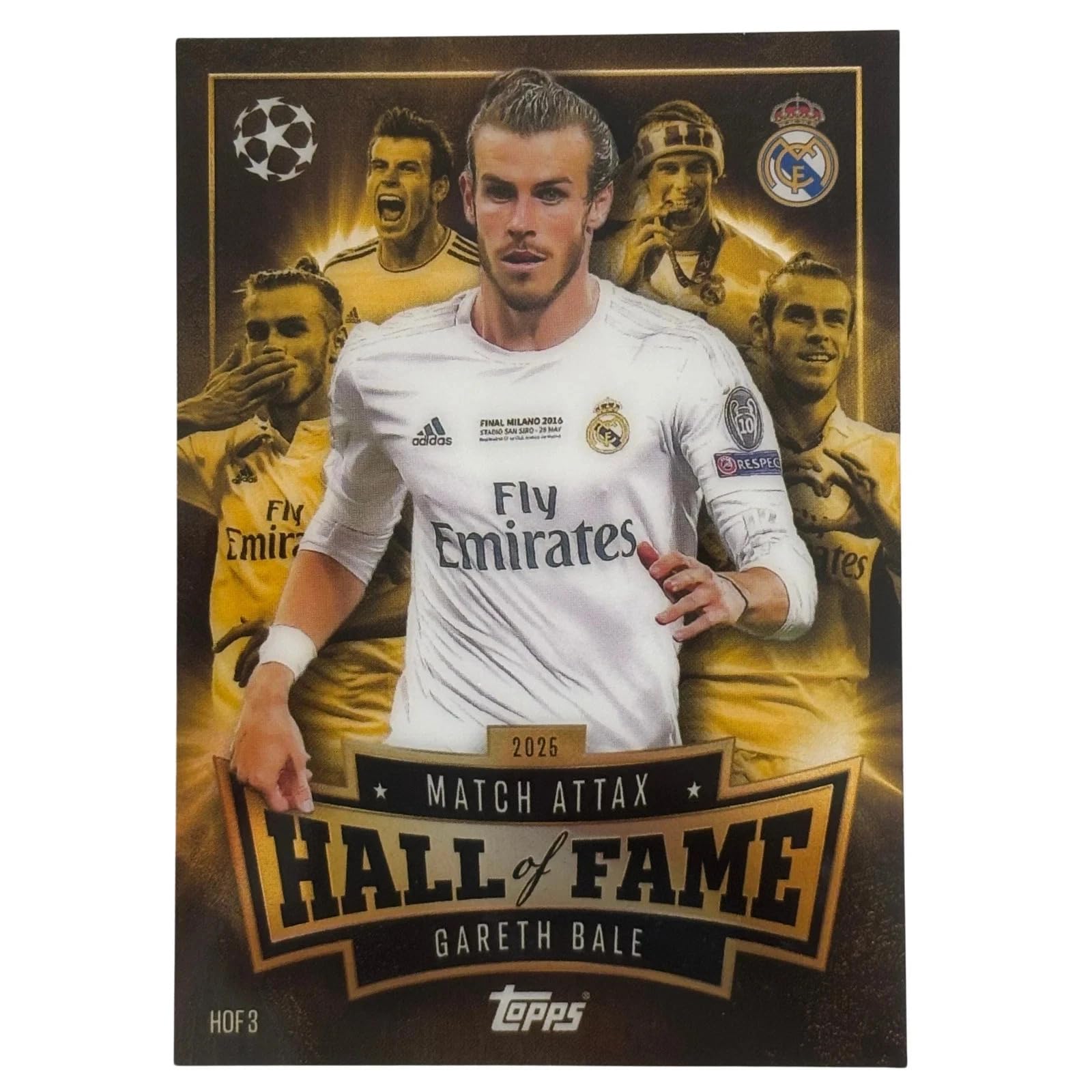 Match Attax 2025 2026 Gareth Bale Hall Of Fame Trading Card
