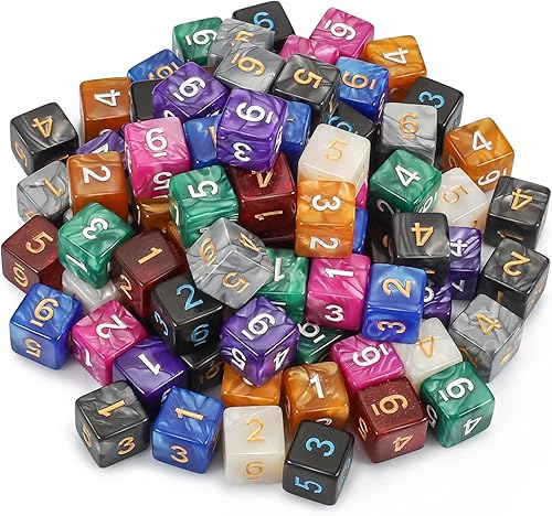 Miniatura 43 de CiaraQ Dados poliédricos DND (100 unidades) con una bolsa de dados compatibles con juegos de mesa de rol de Dungeons and Dragons DND RPG MTG