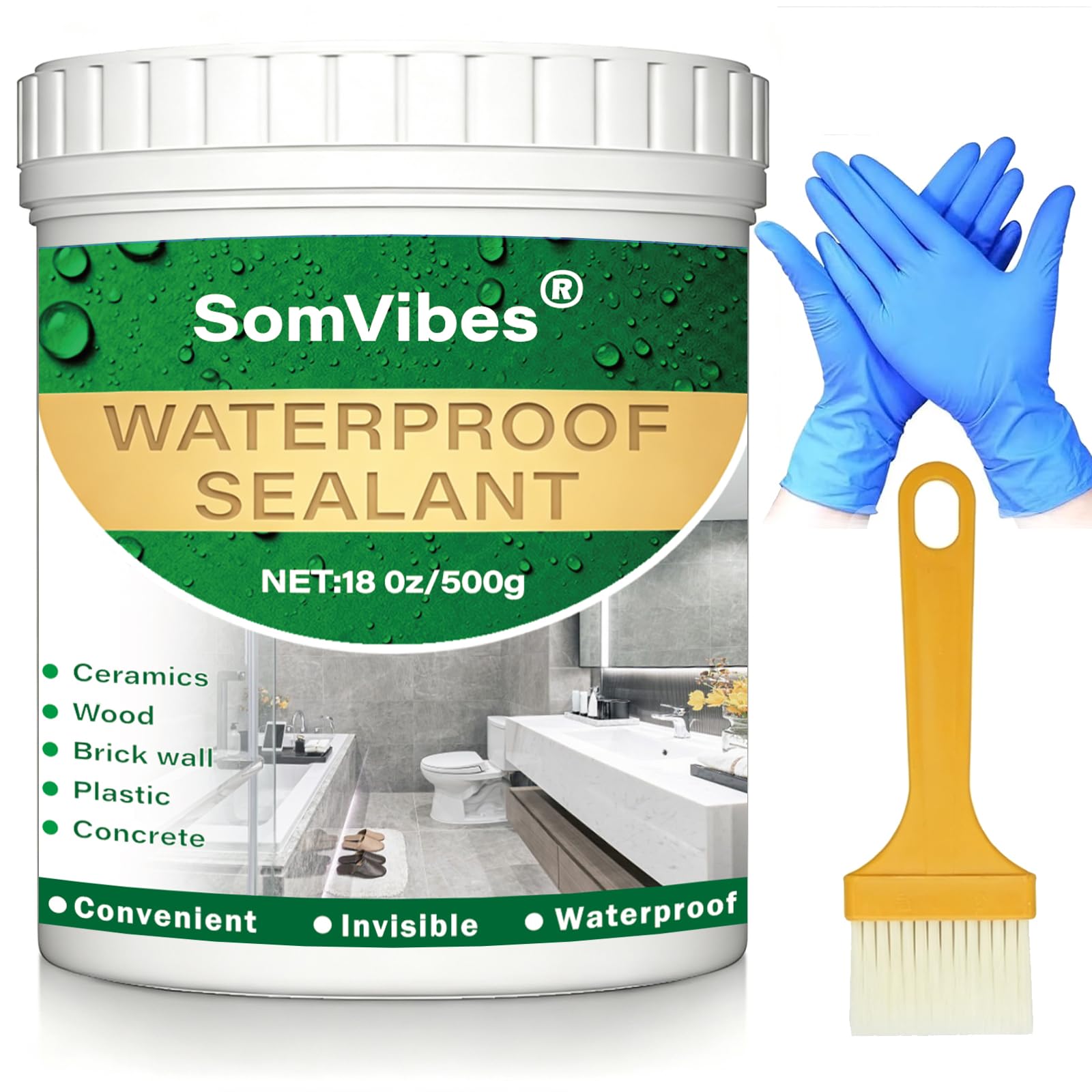 Clear Waterproof Sealant 500g, Waterproof Sealer For Outdoor Indoor