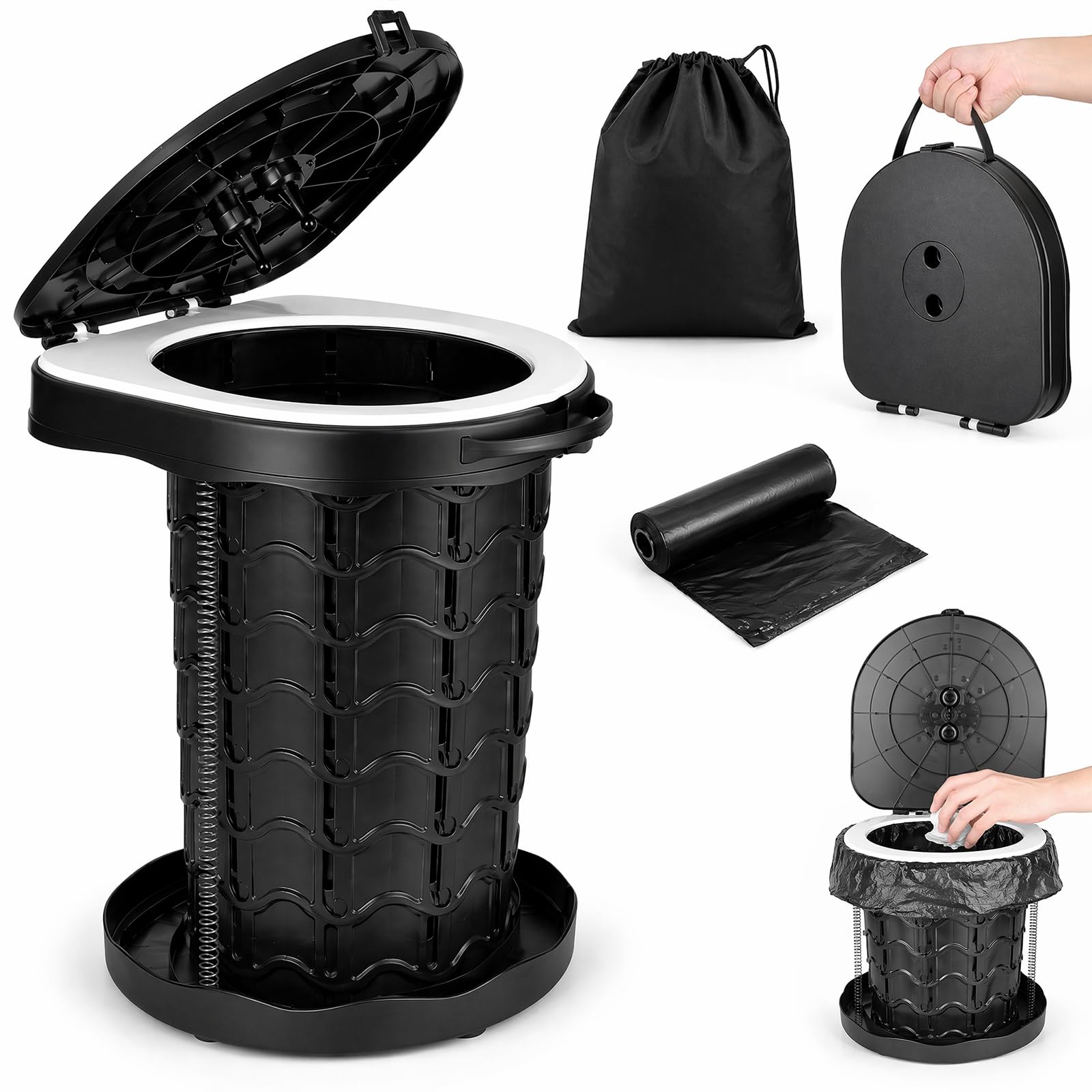 toilette portable pliable compacte